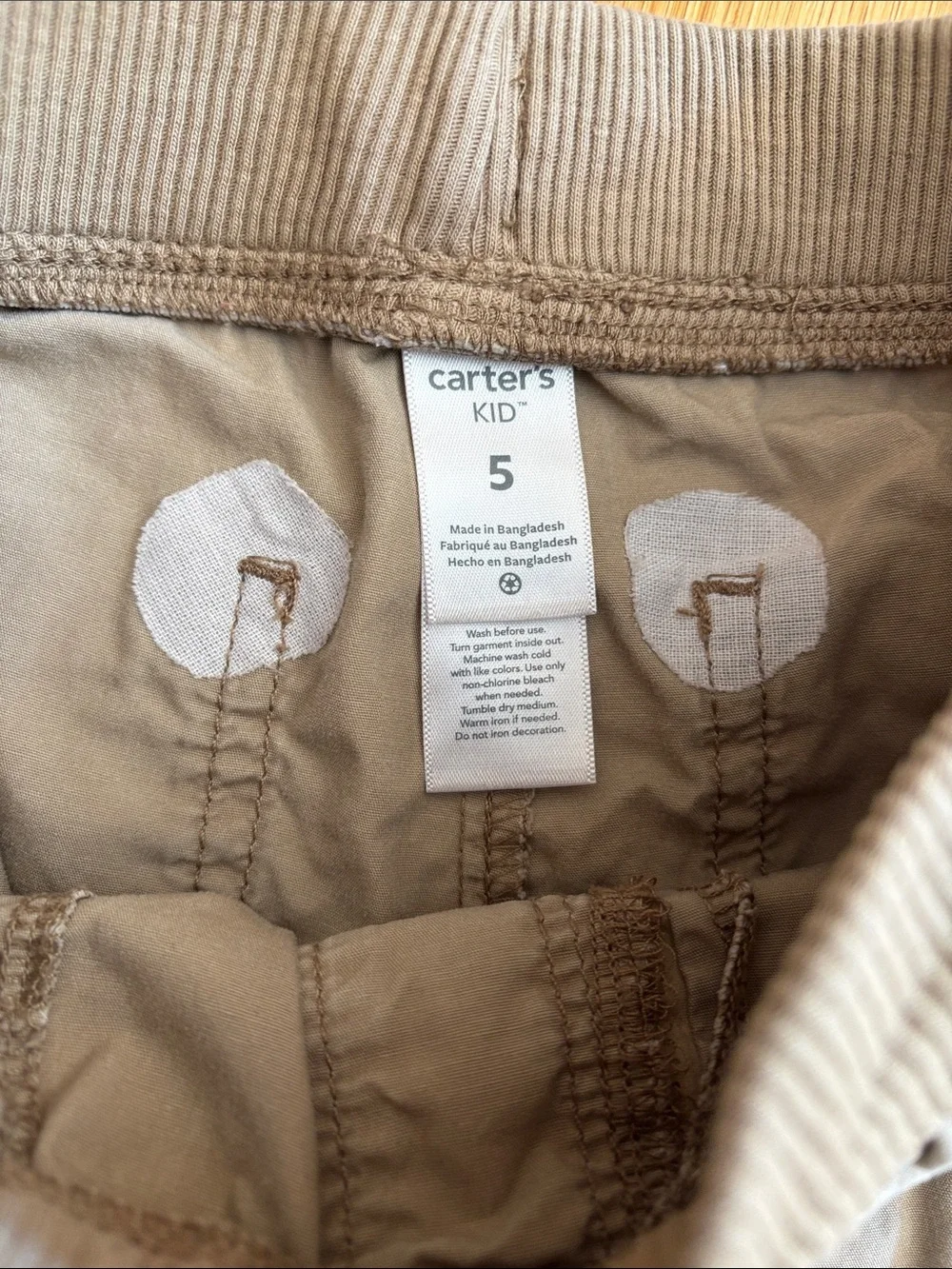 Size 5 Carter’s Tan Khaki Joggers